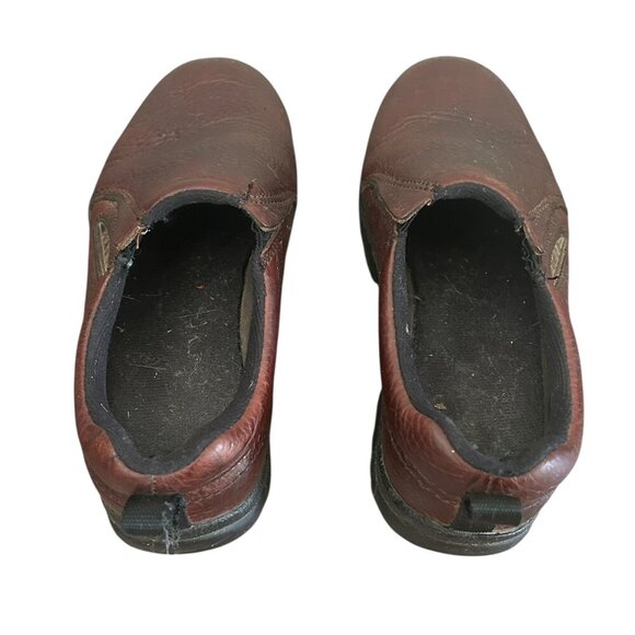Roper Women’s Brown Leather Performance Sport Slip On Shoes Sz 5 Western Ranch - Picture 2 of 9